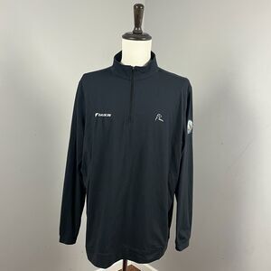 Rhoback Performance 1/4 Zip L/S Black Pullover Daikin Logo & Patch Men's XL